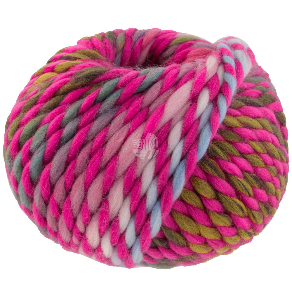 Lana Grossa Dolce 005 Pink/Rosa/Mintgrün/Oliv/Senf