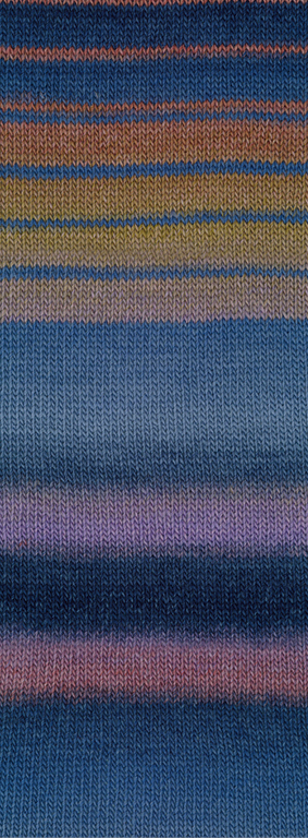 Lana Grossa Gomitolo Arte 1017 Jeans/Dunkelblau/Rosenholz/Taupe/Graubeige/Graulila 200g