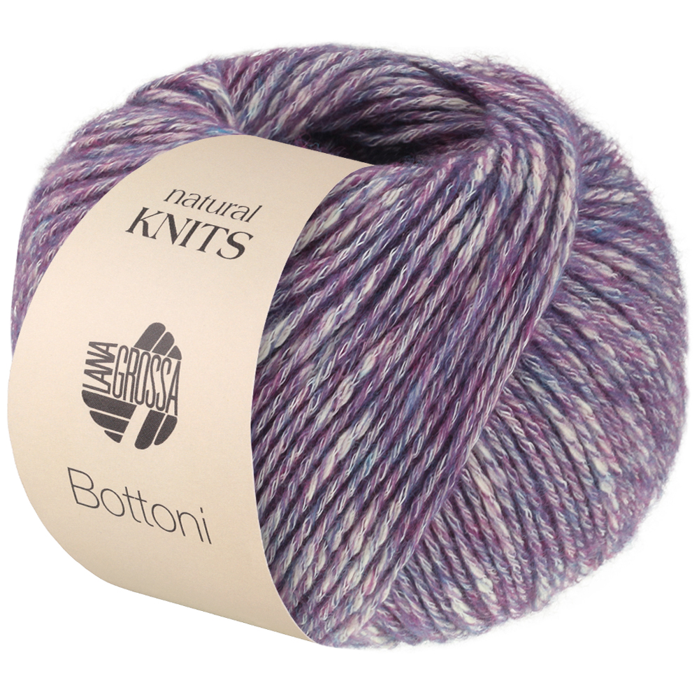 Lana Grossa Bottoni 017 Violett/Rohweiß 50g