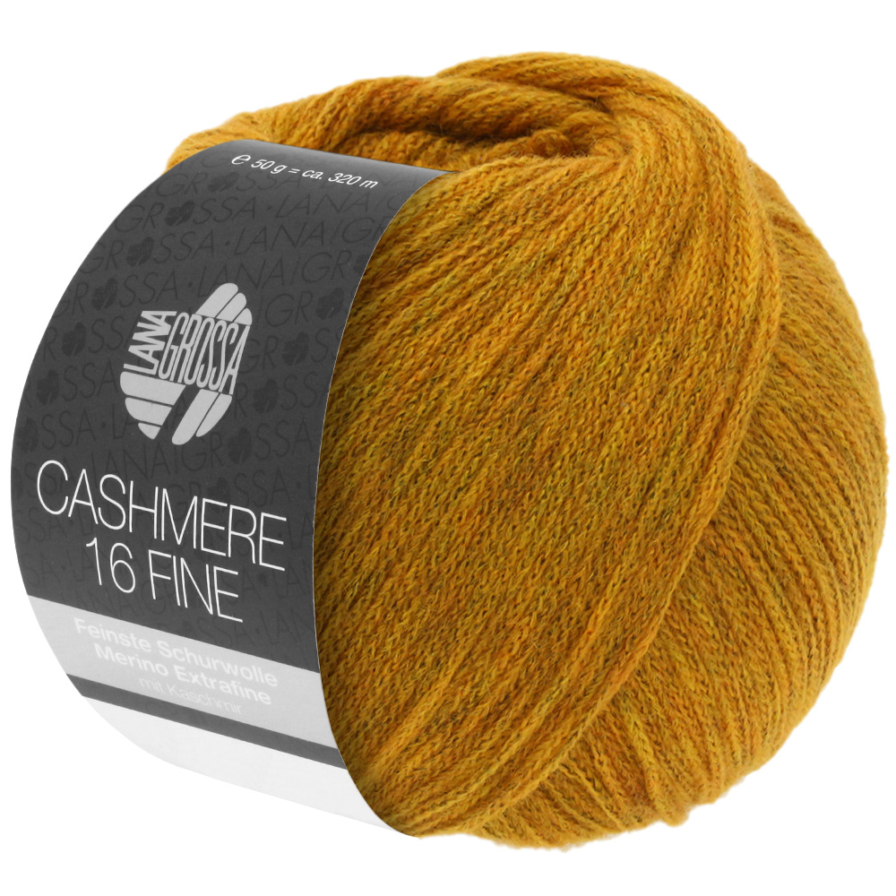 Lana Grossa Cashmere 16 Fine 038 Goldgelb 50g