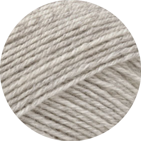 Landlust Die Sockenwolle 50g Melange 1607 Hellgrau meliert 50g