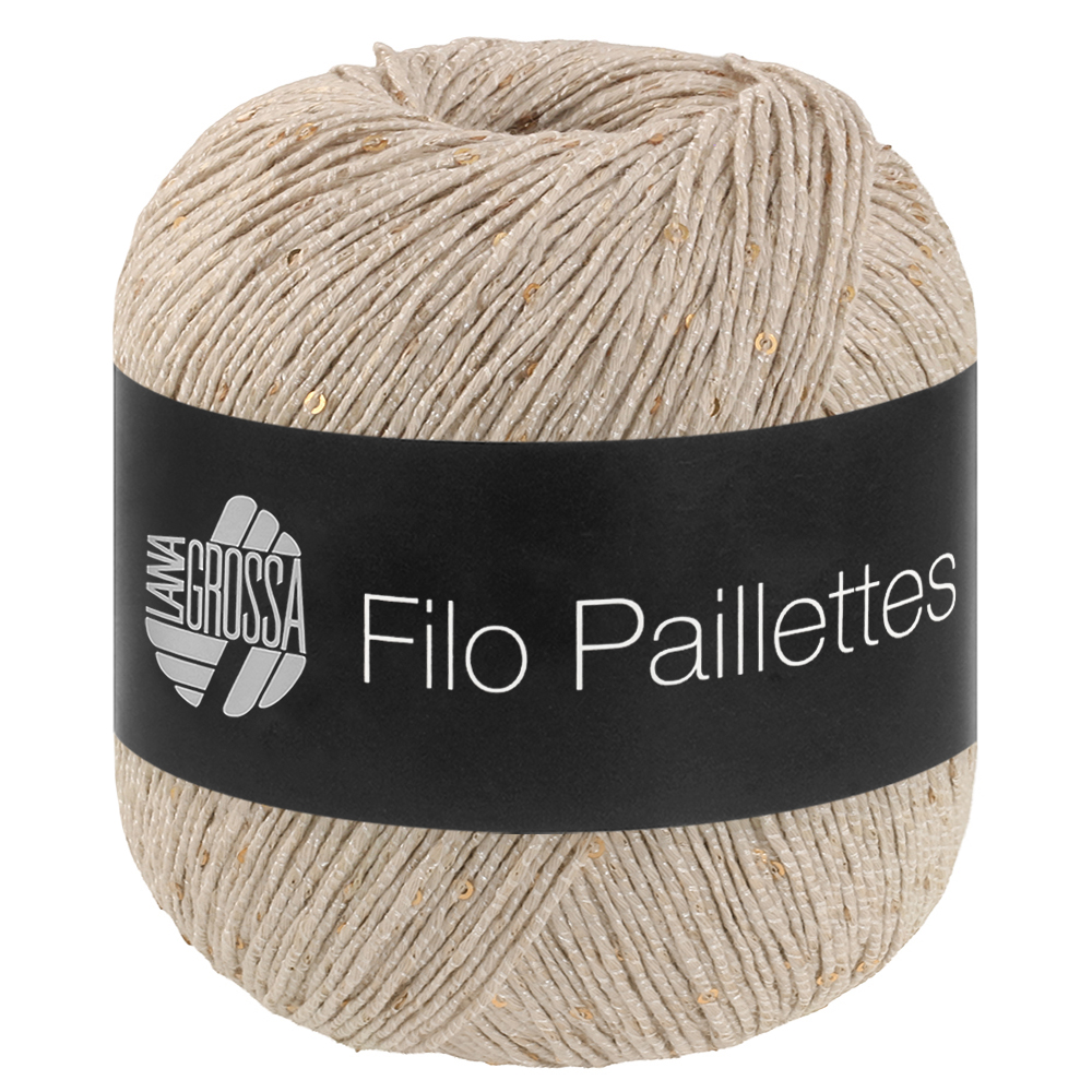 Lana Grossa Filo Pailettes 018 Hellbeige 50g