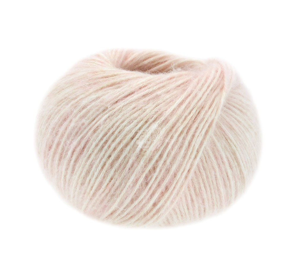 Lana Grossa Natural Alpaca Pelo 011 Zartrosa meliert 50g