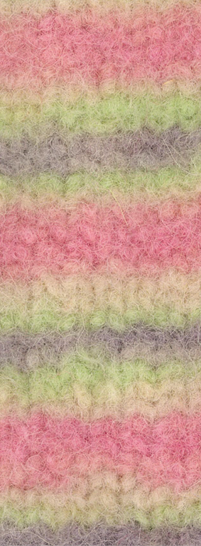 Lana Grossa Feltro Print 1302 Rosa/pastellgrün/Hellgrau/Graulila 50g