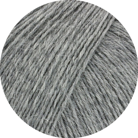 Lana Grossa Meilenweit 100 Alpaka 2014 Mittelgrau