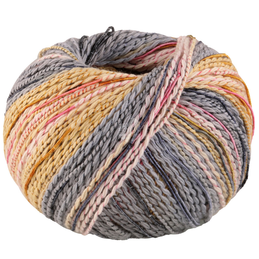 Lana Grossa Torto 010 Grau/Rosé/Pastellgelb/Pink/Anthrazit/Ocker 50g