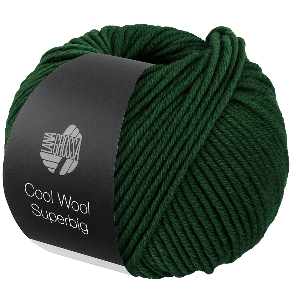Lana Grossa Cool Wool Superbig 028 Flaschengrün 50g