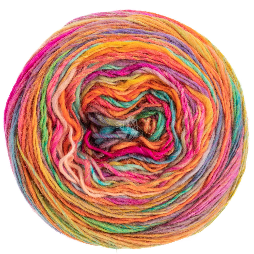 Lana Grossa Colorissimo 201 Hell-/Dunkelgrau/Eisblau/Petrol/Zart-/Altrosa/;Graubraun/Oliv/Li 100g