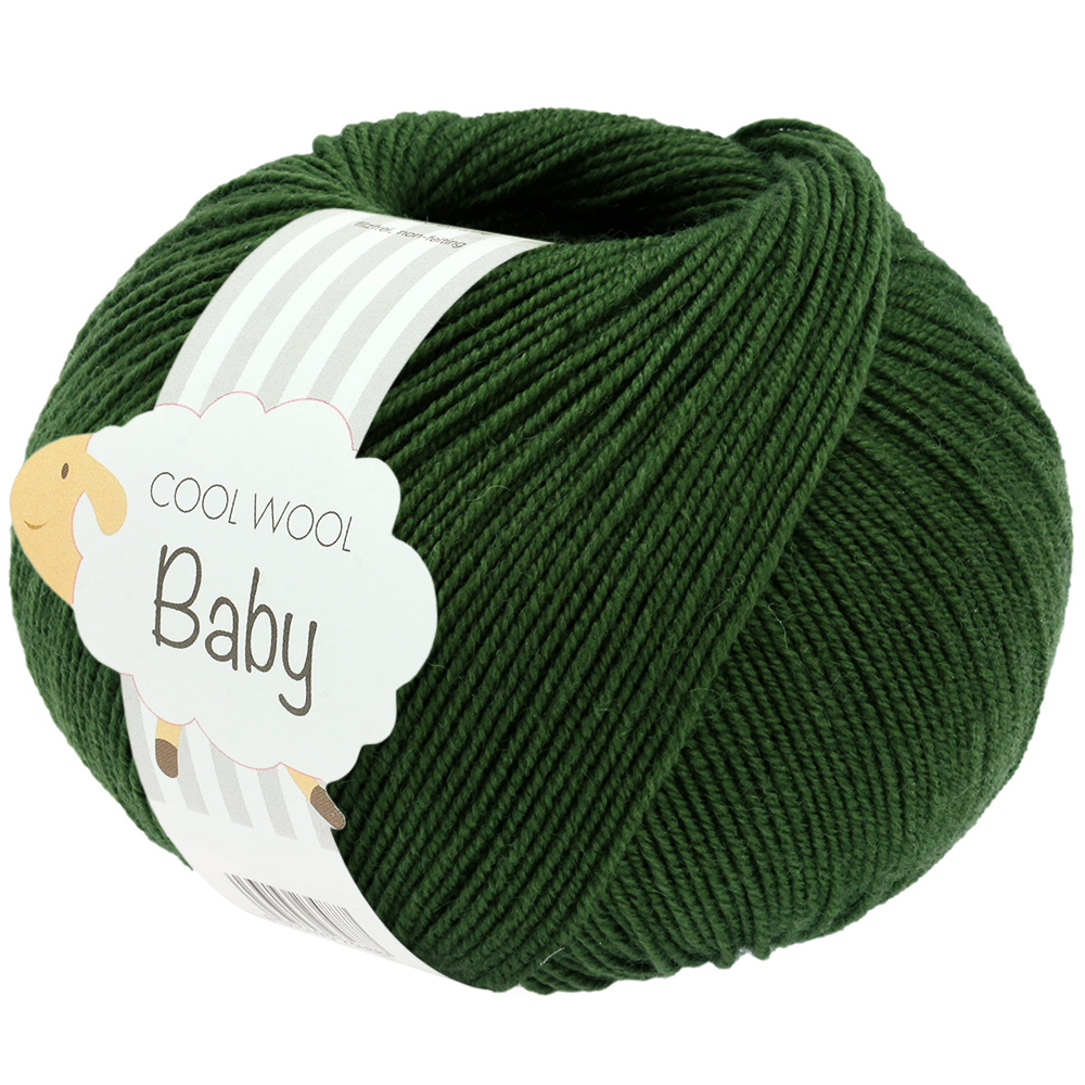 Lana Grossa Cool Wool Baby 336 Dunkelgrün