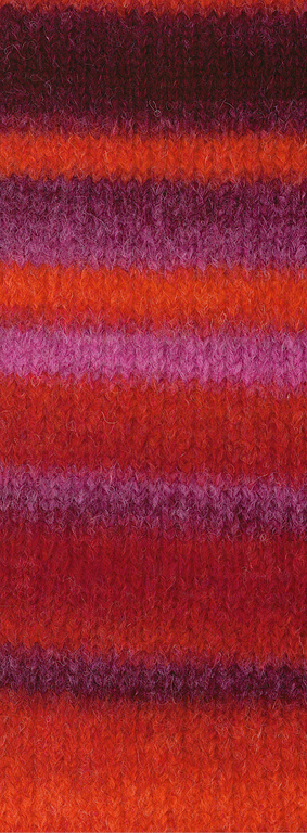 Lana Grossa Gigante 017 Burgund/Bordeaux/Zyklam/Paprikarot/Brombeer 100g