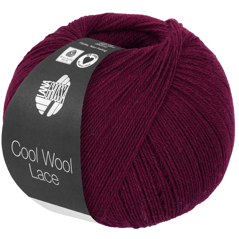 Lana Grossa Cool Wool Lace 060 Bordeaux