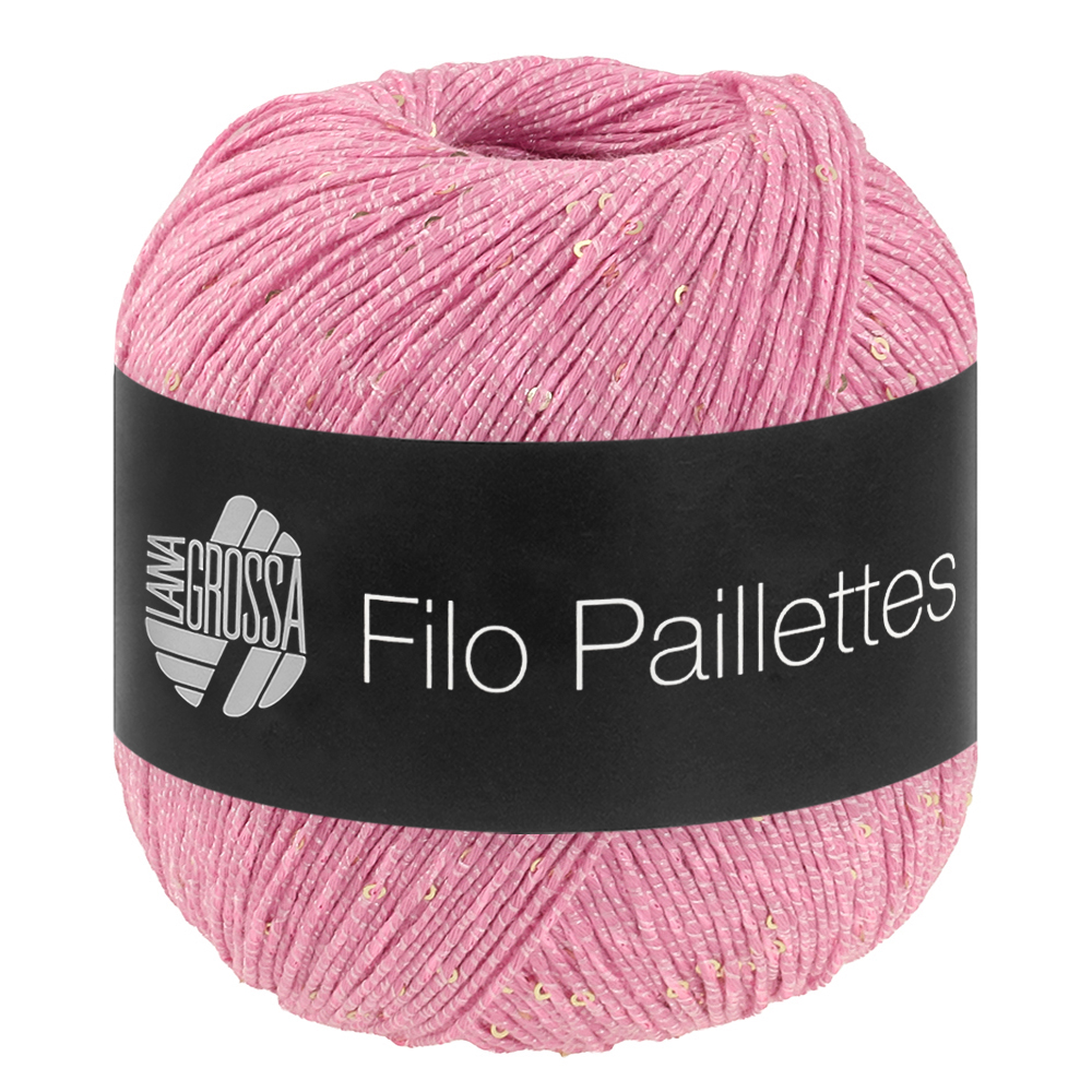 Lana Grossa Filo Pailettes 007 Rosa 50g