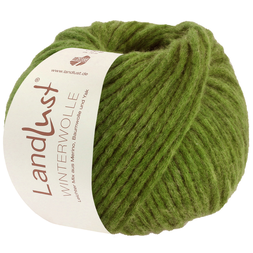 Lana Grossa Landlust Winterwolle 036 Apfelgrün meliert 50g