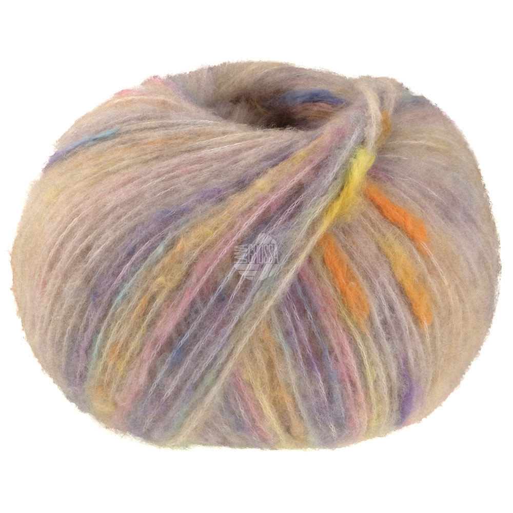 Lana Grossa Cassata 007 Hellbeige/Gelb/Orange/Jeansblau/Rosa