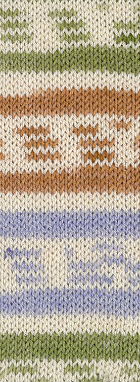 Lana Grossa Meilenweit 100 Cotton Bamboo Marinella 5182 Beige/Oliv/Rost/Flieder 100g