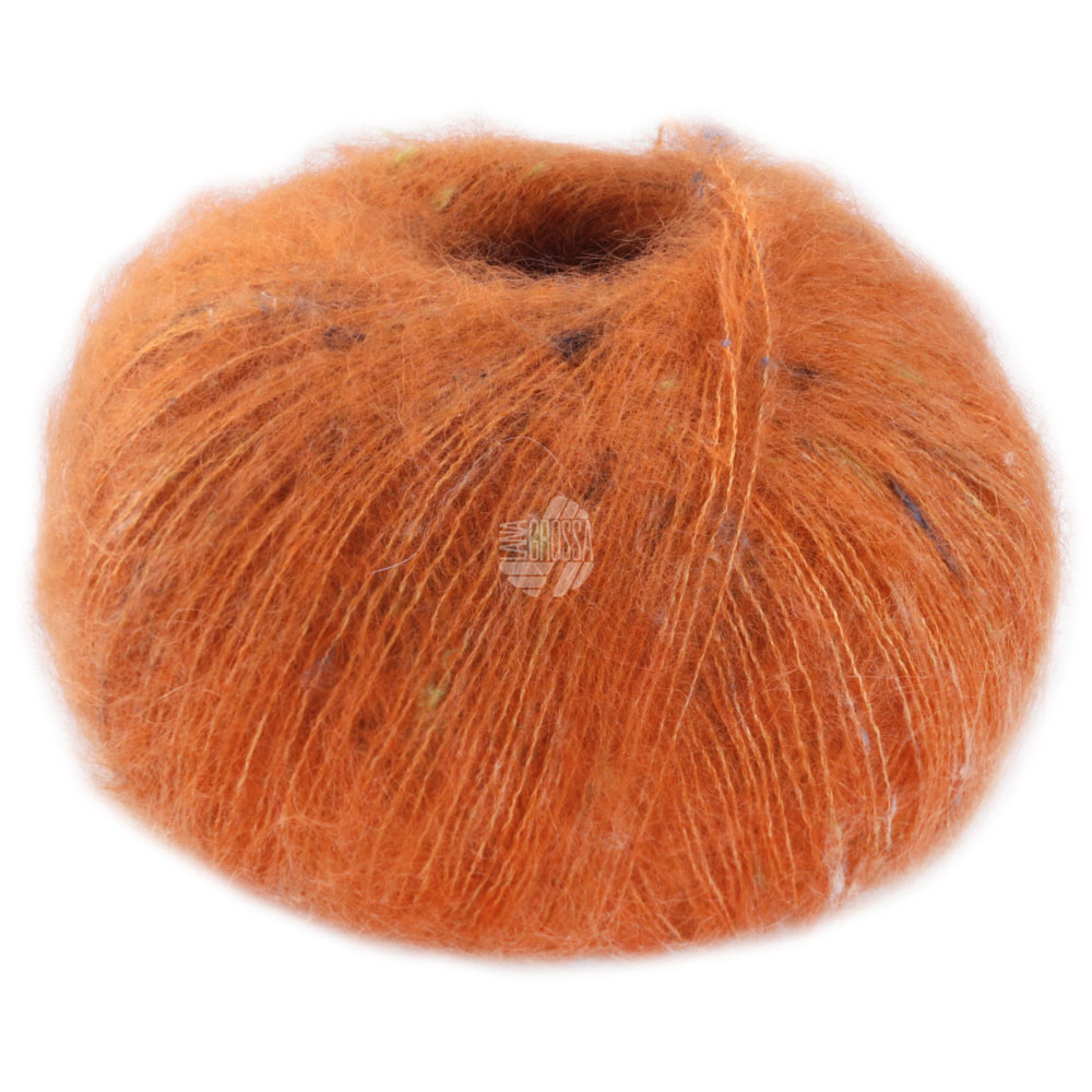 Lana Grossa Natural Superkid Tweed 611 Rostorange 25g