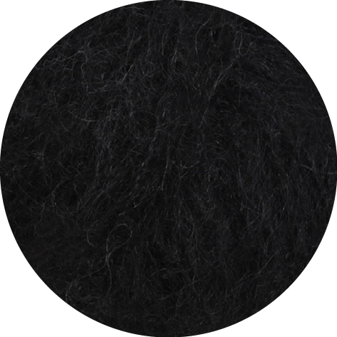 Lana Grossa Mohair Moda 016 Schwarz 50g