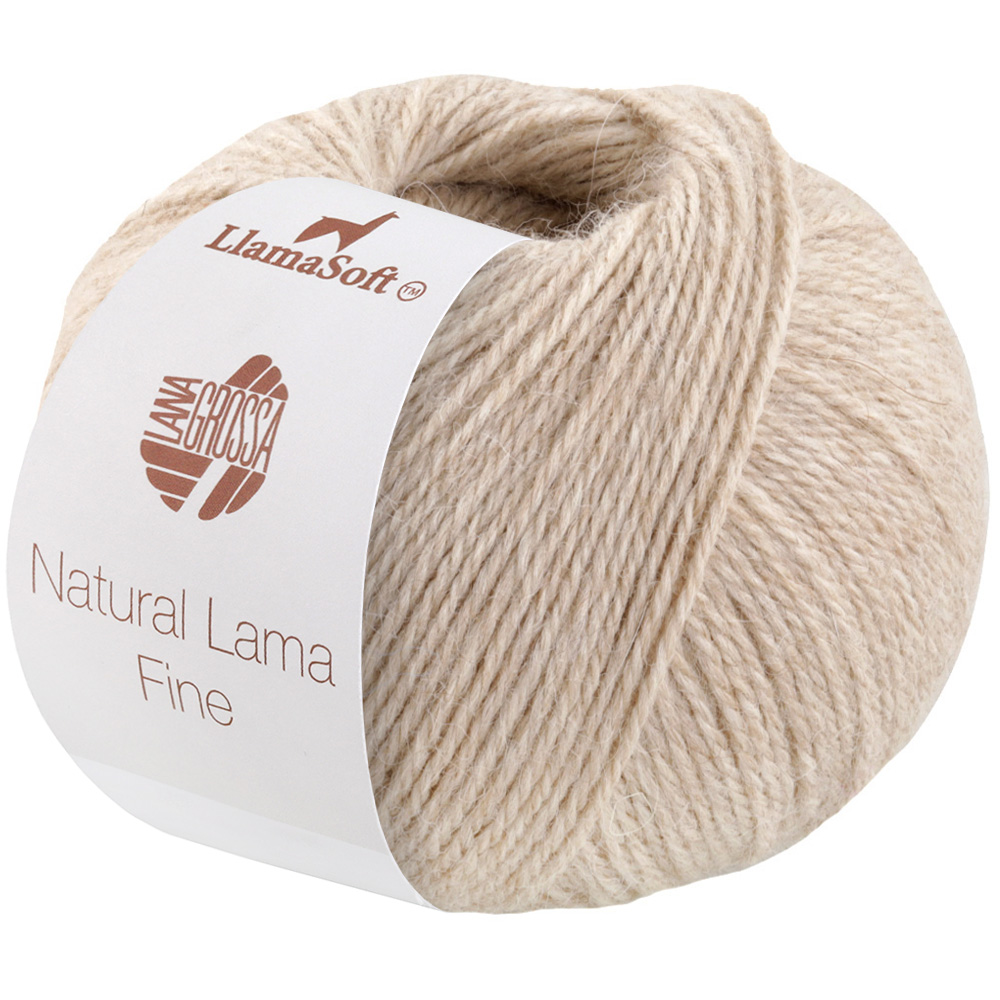 Lana Grossa Natural Lama Fine 110 Hellbeige 50g