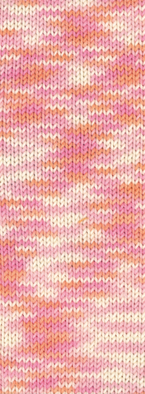 Lana Grossa Meilenweit 8-Fach 150 Multi 9964 Ecru/Rosa/Pink/Lachs/Orange 150g
