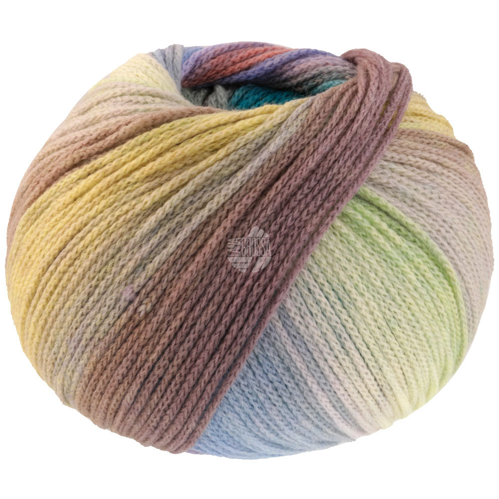 Lana Grossa Farfalla 004 Zart-/Graugrün/Flieder/Violett/Blau/Rosé/Hellgrau/Türkis/Graublau/Beige/Gra