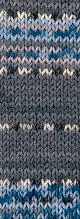 Lana Grossa Meilenweit 6-fach 150 Special 9628 Dunkelgrau/Jeans/Natur/Schwarz 150g