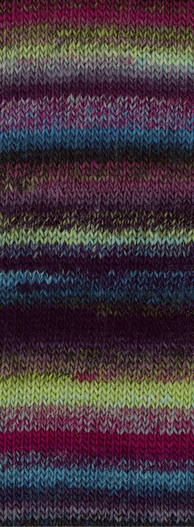 Lana Grossa Colorissimo 023 Hellgrün/Dunkelgrün/Oliv/Türkis/Weinrot/Beere/Grauviolett/Graublau 100g