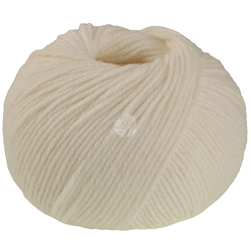 Lana Grossa Merino Soft 001 Ecru 50g