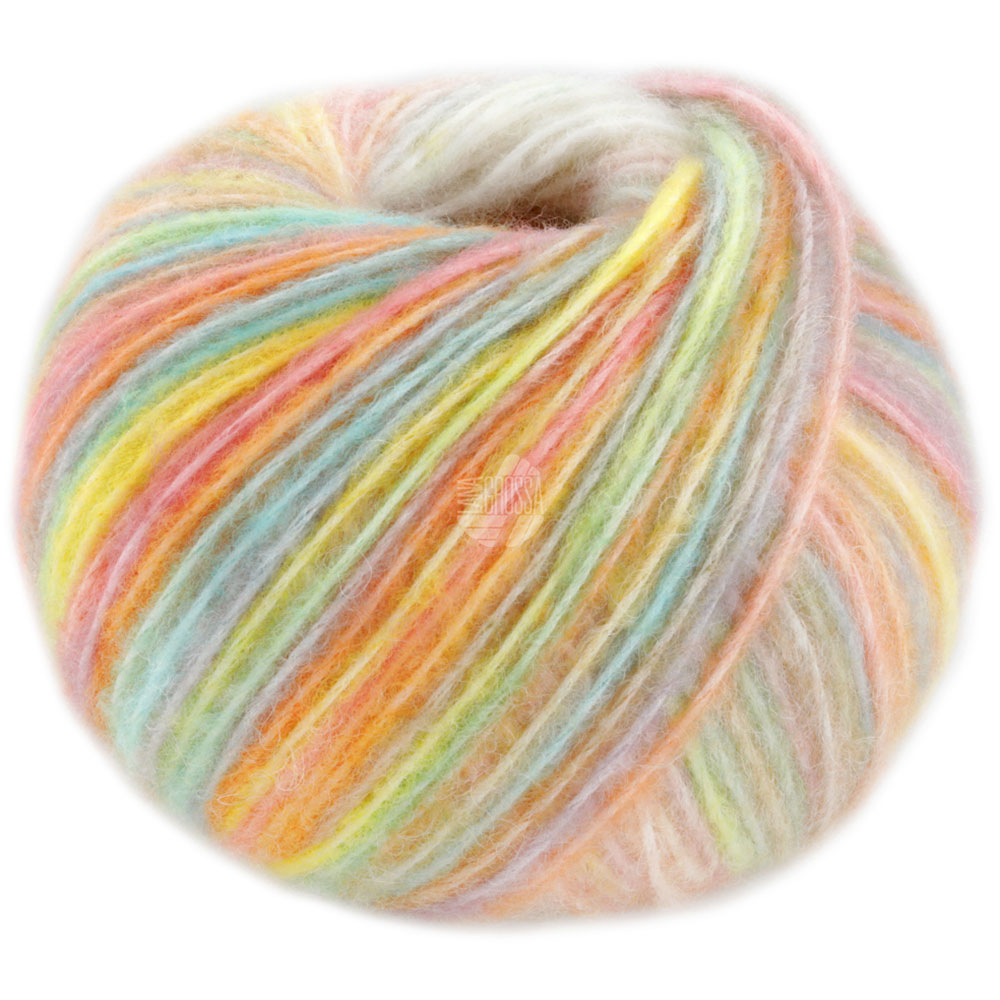 Lana Grossa PICASSO 010 Creme/Hellbeige/Rosa/Zartgrün/Hellgrau/Blassgelb/Curry/Graublau 50g