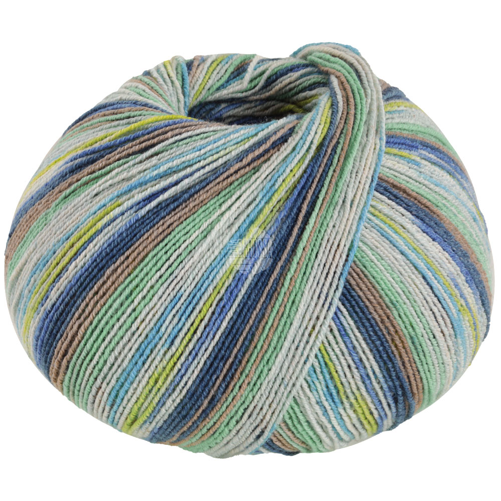 Lana Grossa Meilenweit 100 Cotton Bamboo Amalfi 2371 Zartgrau/Hellblau/Jade/Limette/Lilablau/
Perlbe
