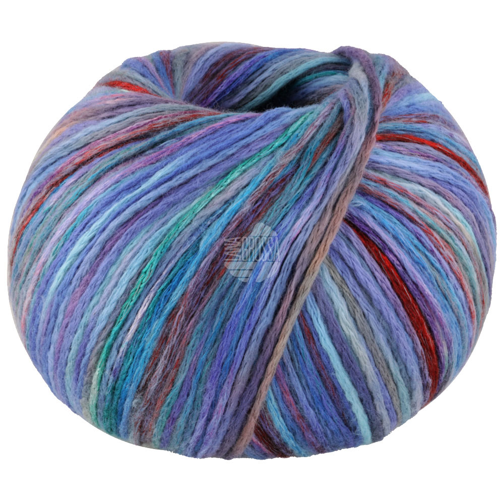 Lana Grossa Cotonella Multi 108 Blau/Türkis/Rot/Mint/Lachs bunt 100g