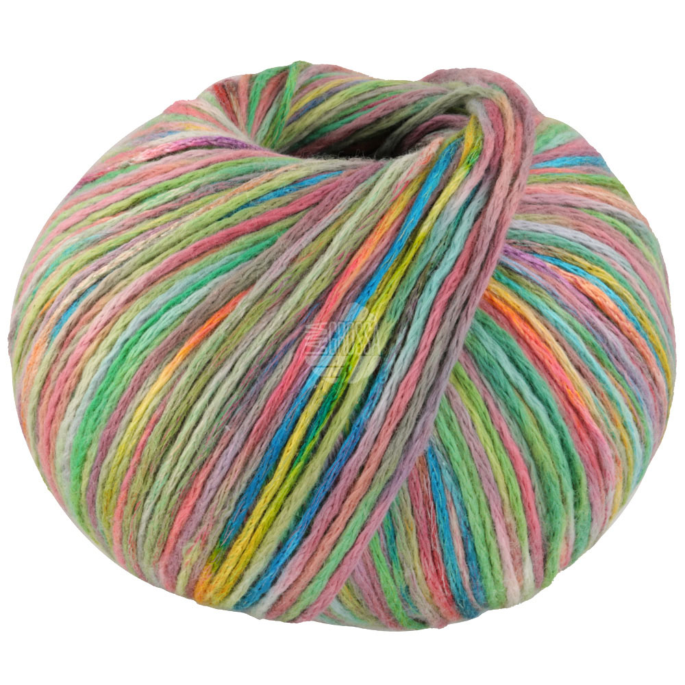 Lana Grossa Cotonella Multi 105 Grün/Pink/Gelb/Petrol bunt 100g