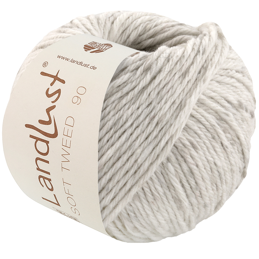 Lana Grossa Landlust Soft Tweed 90 025 Silbergrau meliert 50g