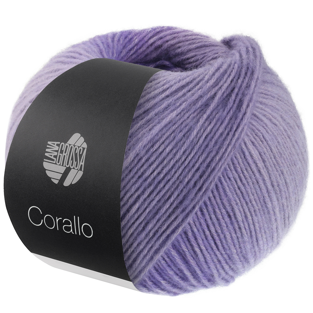 Lana Grossa Corallo 008 Flieder/Lavendel/ Graulila 100g