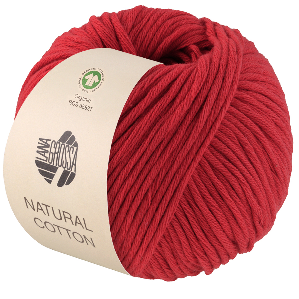 Lana Grossa Natural Cotton Gots 007 Rot 50g