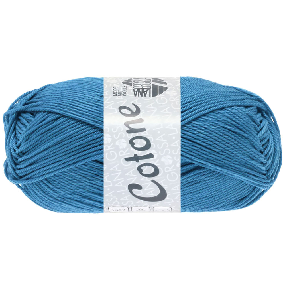 Lana Grossa Cotone 133 Leuchtendblau 50g