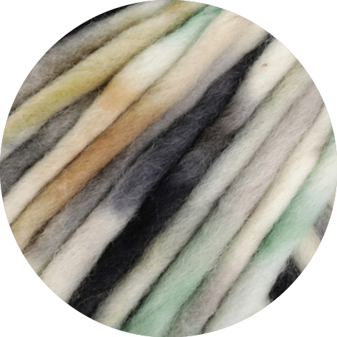 Lana Grossa Confetti 008 Rohweiß/Grau/Umbra/Schwarze 100g