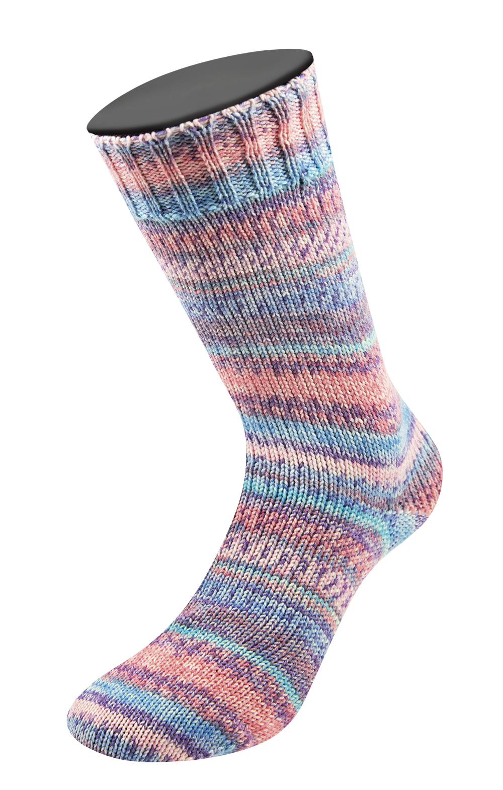 Lana Grossa Landlust Die Sockenwolle 6-F 150G 941 Hell-/Himmelblau/Lachs/Violett/Zartrosa/Türkis/;Gr