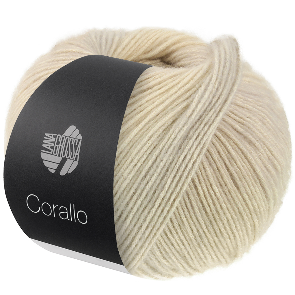 Lana Grossa Corallo 010 Beige/Grège/Rohweiß 100g