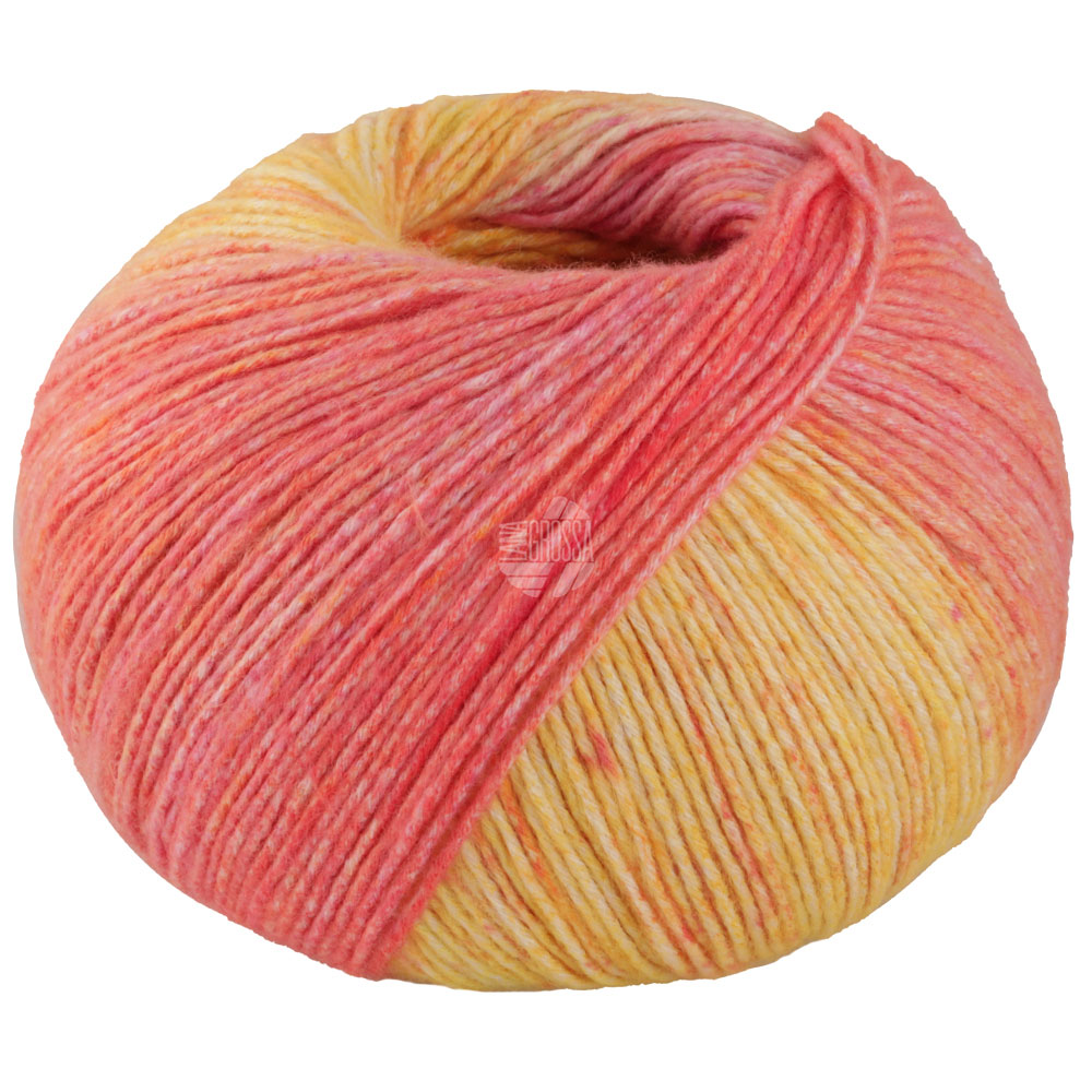 Lana Grossa Gomitolo Mambo 2031 Orange/Lachsrosa/Pink/Hell-/Sonnengelb