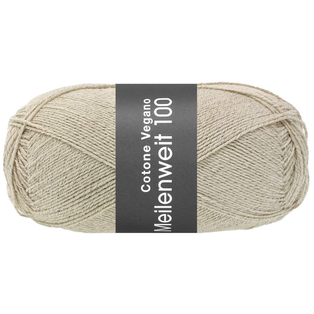 Lana Grossa Meilenweit 100 Cotone Vegano 029 Grege