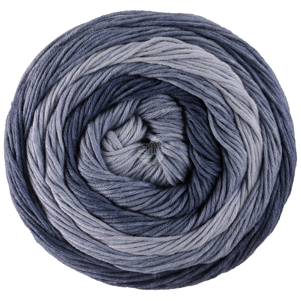 Lana Grossa Gomitolo Tono 1039 Jeans-/Grau-/Stahlblau