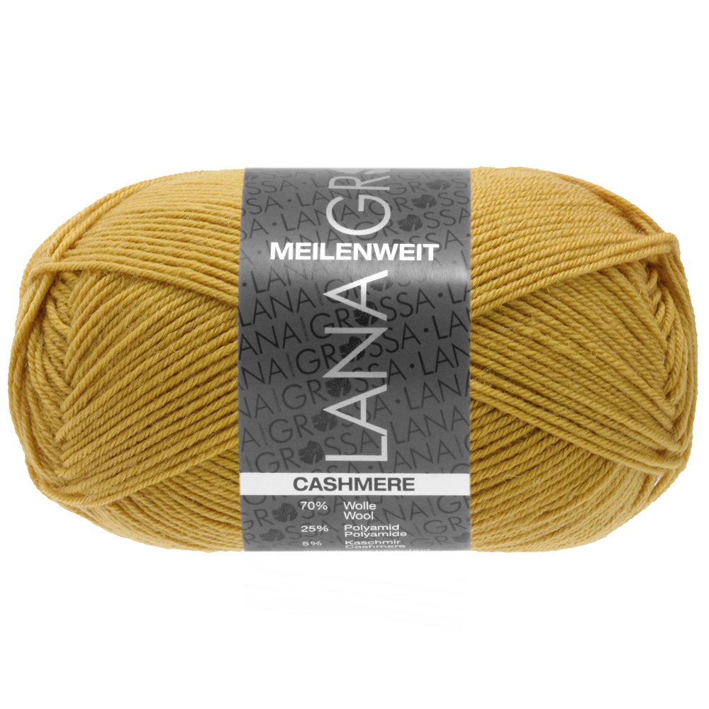 Lana Grossa Meilenweit 50 Cashmere 046 Curry 50g