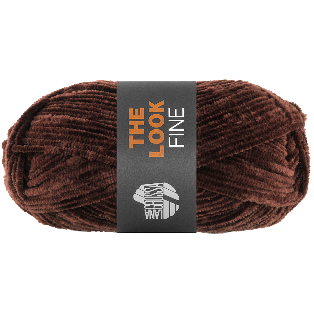 Lana Grossa The Look Fine 122 Dunkelbraun 50g