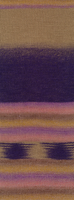 Lana Grossa Gomitolo Dipinto 2016 Hellbraun/Aubergine/Altrosa/Antik-/Grauviolett 200g