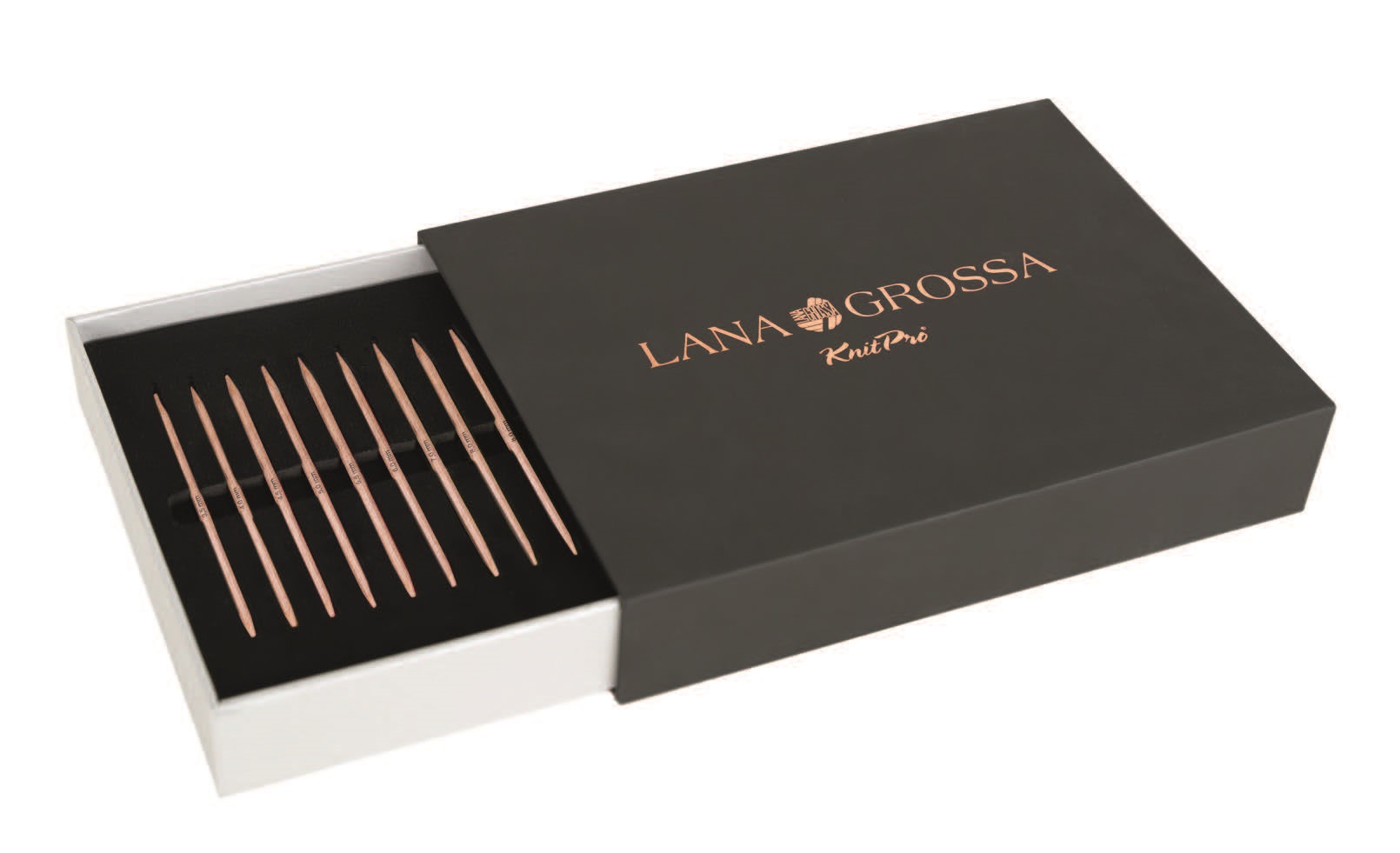 Lana Grossa Vario Stricknadel-Set mit austauschbaren Nadelspitzen Buche - 95079999