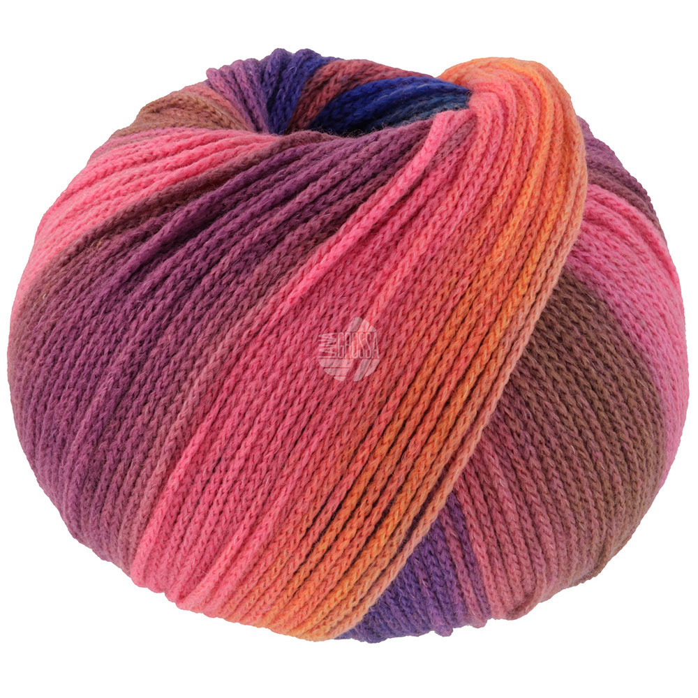 Lana Grossa Farfalla 001 Alt-/Graurosa/Grau/Brombeer/Orange/Rost/Grün/Dunkelgrün/Graubeige/Camel/Bla