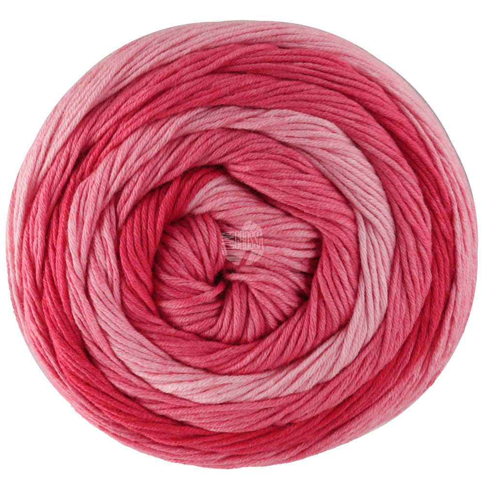 Lana Grossa Gomitolo Tono 1036 Tomate/Erdbeer/Rosa 100g
