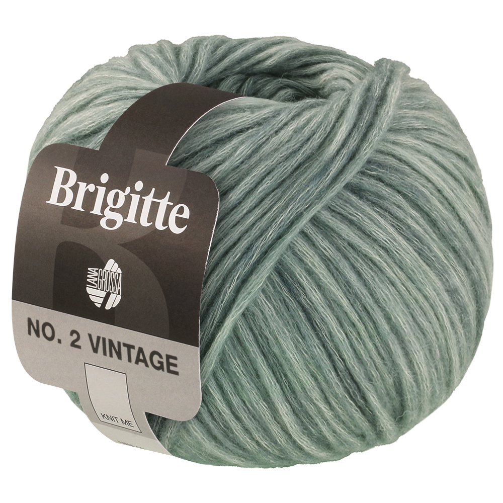 Lana Grossa Brigitte No.2 Vintage 207 Graugrün meliert 50g