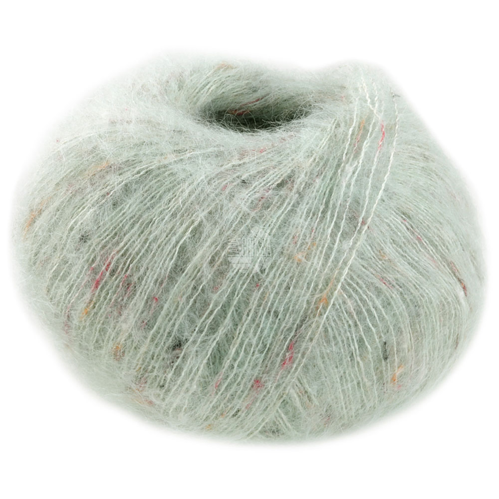 Lana Grossa Natural Superkid Tweed 617 Graugrün 25g