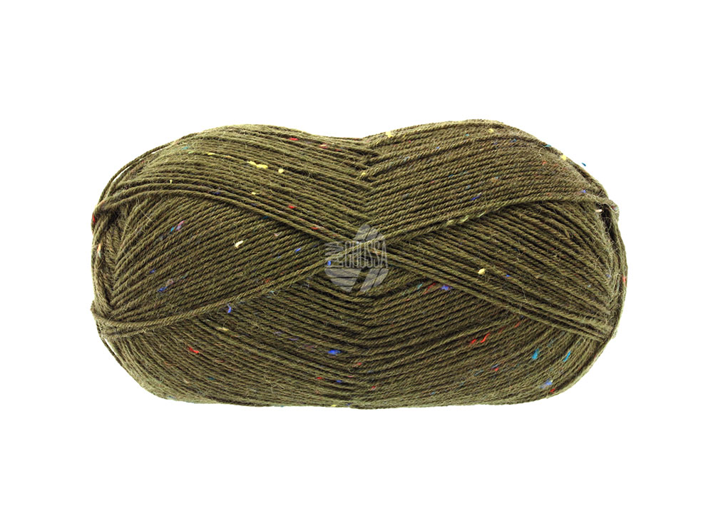 Lana Grossa Meilenweit 100 Tweed 168 Lodengrün 100g